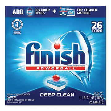 FINISH® Powerball Dishwasher Tabs, Fresh Scent, 26-box freeshipping - TVN Wholesale